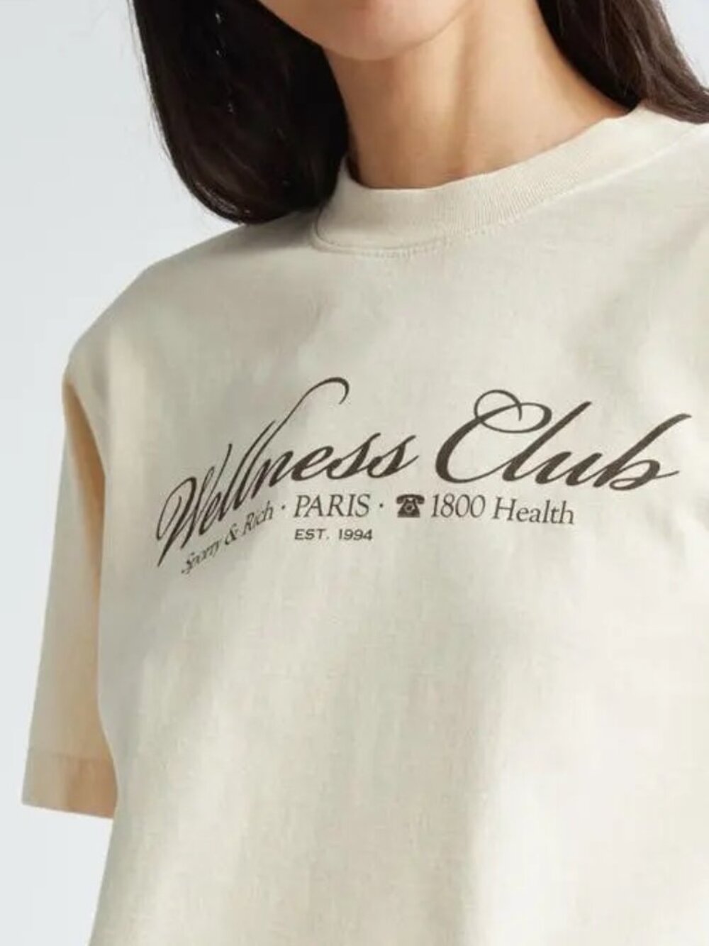 SPORTY & RICH Wellness Club Cotton Graphic T-Shirt